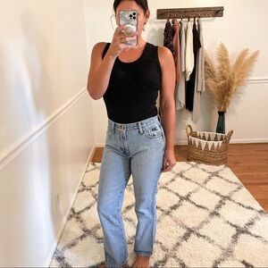 90s Vintage Bootcut Light-Wash Denim Jeans 4